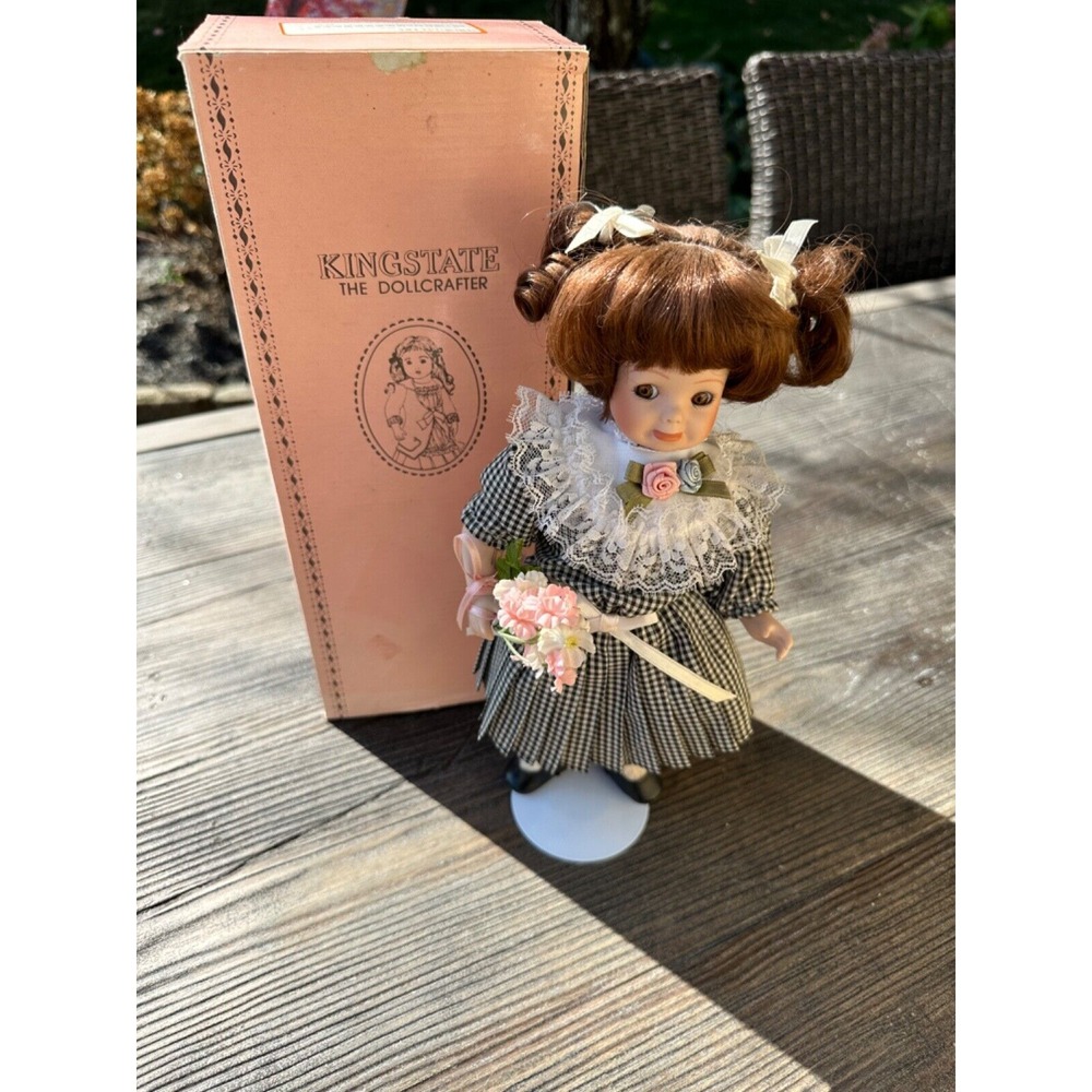 "Ginger" Kingstate The Dollcrafter 12" Tall Original Box & Tags On Stand Doll
